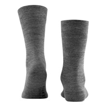Falke Day Sock Crew Sensitive Berlin NEW (Merino wool outside, cotton inside) dark grey Men - 1 Pair