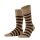 Falke Daily Sock Crew Sensitive Mapped Line (Striped Pattern, Cotton) brown Men's - 1 Pair