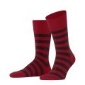 Falke Daily Sock Crew Sensitive Mapped Line (Striped Pattern, Cotton) red Men - 1 Pair