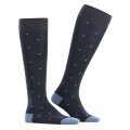Falke Daily Sock Dot Knee Socks (Business Knee-High Socks, Soft Cotton) Navy Blue Men - 1 Pair