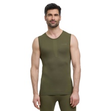 Falke Functional Underwear Tank Top Warm (perfect moisture and temperature regulation) olive green men's