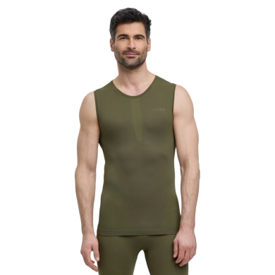 Falke Functional Underwear Tank Top Warm (perfect moisture and temperature regulation) olive green men's