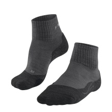 Falke Trekkingsocke TK2 Explore Wool Short (high wearing comfort) smog grey Women - 1 Pair