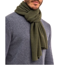 Falke winter scarf (fine merino wool) dark green 170cm x 30cm - 1 piece