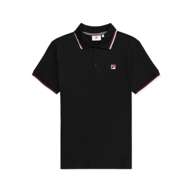 Fila Leisure Polo Biella Regular Tipped (Cotton) Black Men's