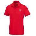 Fila Tennis Polo Hermano (100% recycled polyester, classic look) red men's