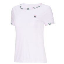 Fila Tennis Shirt Yamila (comfortable to wear) white/green ladies
