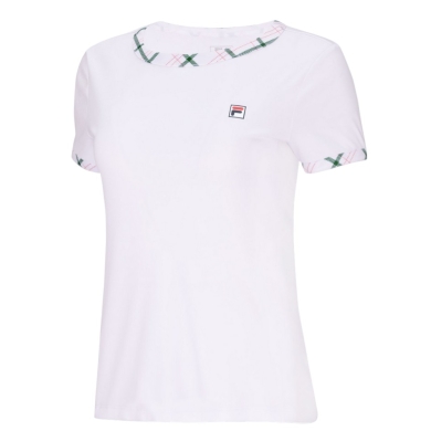 Fila Tennis Shirt Yamila (comfortable to wear) white/green ladies