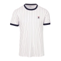 Fila Tennis T-shirt BB1 Stripes (recycled Polyester) white/navy blue men's