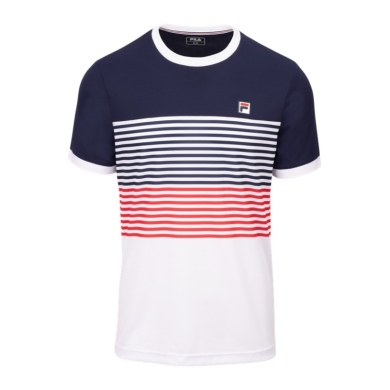 Fila Tennis T-shirt BB 1983 (recycled polyester) white/navy/red men's