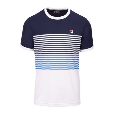 Fila Tennis T-shirt BB 1983 (recycled polyester) white/navy/blue men's