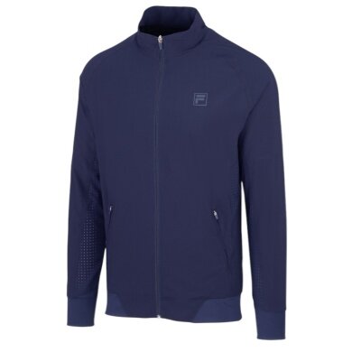 Fila Tennis Jacket Aston (Stand-up Collar, Comfortable Fit) Navy Blue Men's