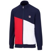 Fila Tennis Jacket Marcus (Full Zip, Stand Collar, 100% Polyester) navy blue/red/white Men's
