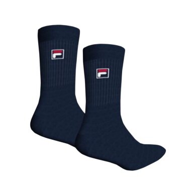 Fila Tennis Socks F-Box Premium Crew (Mixed Fabric) navy blue - 2 pairs