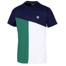 Fila Tennis T-shirt Christian (100% recycled Polyester) navy blue/green/white men's
