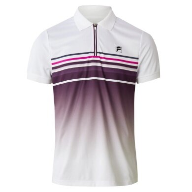Fila Tennis Polo Diego (rec. Polyester) white/purple men's