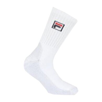 Fila Tennis Sock Performance Sport Crew (Mixed Fabric) White - 1 Pair