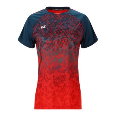 Forza Sport Shirt Alva S/S Tee (100% Polyester) red/blue ladies