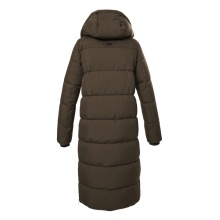 G.I.G.A. DX Winter coat GW 50 with hood in down look (water-repellent, windproof) dark brown ladies