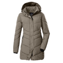 G.I.G.A. DX Winter Quilted Parka GW 60 with Hood (Water-repellent, Slim Fit) Sand Brown Ladies