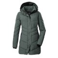 G.I.G.A. DX Winter Quilted Parka GW 60 with Hood (Water-Repellent, Slim Fit) Aqua Green Ladies