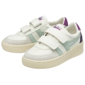 Gola Sneaker Grandslam Trident 2025 (PU, Velcro) white/turquoise/purple children