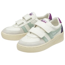 Gola Sneaker Grandslam Trident 2025 (PU, Velcro) white/turquoise/purple children