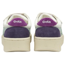 Gola Sneaker Grandslam Trident 2025 (PU, Velcro) white/turquoise/purple children