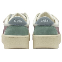 Gola Sneaker Grandslam Trident 2025 (PU, Velcro) white/pastel pink/grey blue children