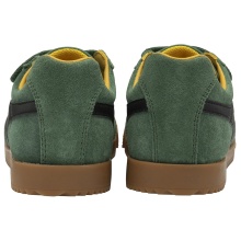 Gola Harrier 2025 Sneakers (Suede, Velcro) evergreen/black/sun yellow Children