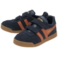 Gola Harrier 2025 Sneakers (Suede, Velcro) navy/orange Children