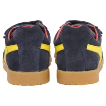 Gola Harrier 2025 Sneakers (Suede, Velcro) navy blue/sun yellow/red Children