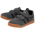 Gola Sneaker Harrier 2025 (Suede, Velcro) graphite grey/black children