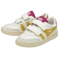 Gola Falcon 2025 Sneakers (PU, Velcro) white/yellow/pink children