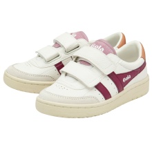 Gola Sneaker Falcon 2025 (PU, Velcro) white/cherry red/terracotta red children