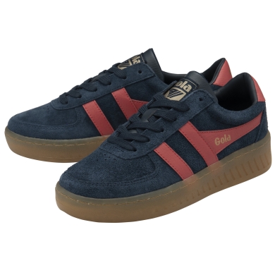 Gola Grandslam Suede Sneakers 2025 navy blue/coral red ladies