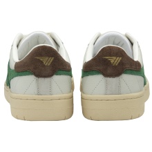Gola Falcon Leather Sneakers 2025 white/emerald green/dark brown ladies