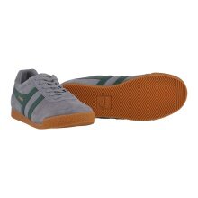 Gola Harrier Suede Leather Sneakers 2025 Cement Grey/Evergreen Men's