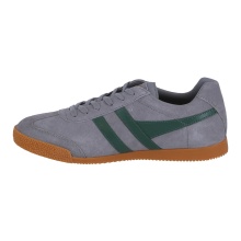 Gola Harrier Suede Leather Sneakers 2025 Cement Grey/Evergreen Men's