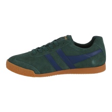 Gola Harrier Suede Leather Sneakers 2025 dark green/navy blue men's