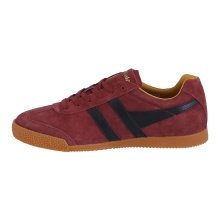 Gola Harrier Suede Leather Sneakers 2025 ochre red/black/sun yellow men's