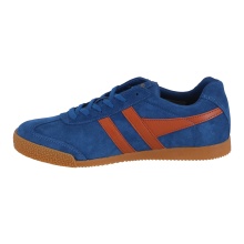 Gola Harrier Suede Leather Sneakers 2025 navy/orange men's