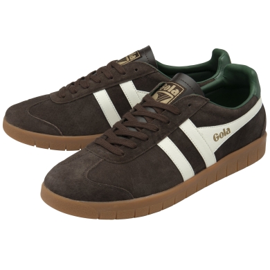 Gola Sneaker Hurricane Suede 2025 mocha brown/off white/evergreen men's