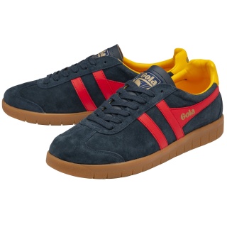 Gola Sneaker Hurricane Suede navy blue/red/sun yellow men's