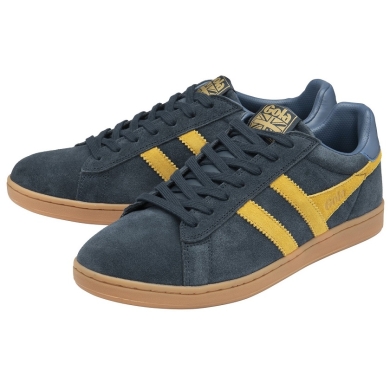 Gola Sneaker Equipe II Suede-Leather 2025 navy blue/sun yellow/light blue men's