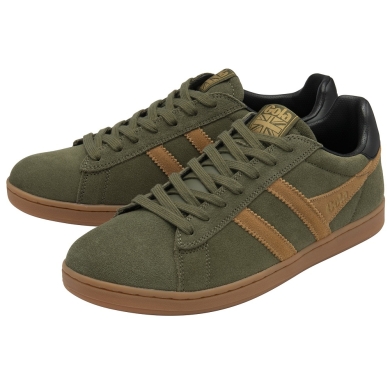 Gola Sneaker Equipe II Suede-Leather 2025 khaki green/brown/black Men's