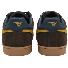 Gola Sneaker Equipe II Suede-Leather 2025 dark brown/sun yellow/navy blue men's