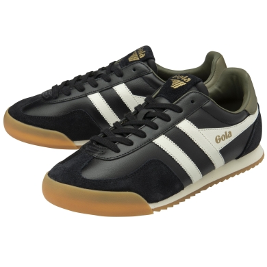 Gola Sneakers Europa Leather 2025 black/off-white/khaki green men's
