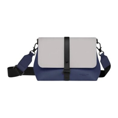 Gaston Luga Splash Crossbody Bag (waterproof) - dark blue/taupe