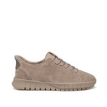 Geox Sneaker Flextride Plus (suede/textile) taupe brown ladies